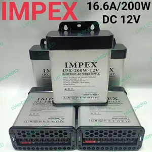 power supply rainproof IMPEX 16.6A 200W outdoor DC 12V