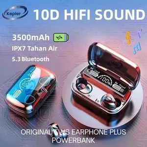 Tws F5 Headset bluetooth Plus Powerbank