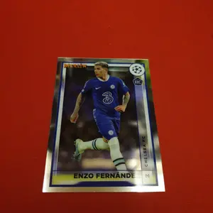 Kartu bola chelsea enzo fernandez rookie topps chrome merlin 2023