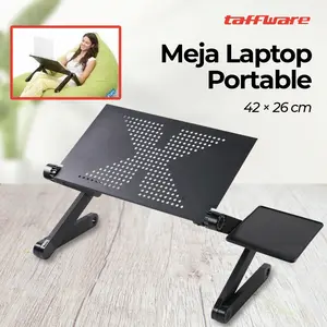 Meja Laptop Stand Notebook Lipat Portable Table Mouse Pad Tidur Kasur