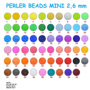 600 pcs Hama Perler Beads 2,6mm Refill