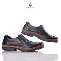 Gambar Sepatu Slip On Pria Attaya Design Kulit Asli Pendek Tanpa Tali 027 Shoes Flat Hitam Coklat TP - Cokelat, 41 dari ATTAYA DESIGN Kab. Malang 1 Tokopedia