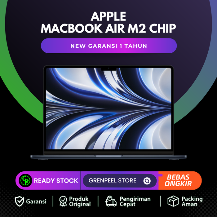 Jual MacBook Air M2 2022 13.6-Inch 512GB 256GB M2 Chip Garansi
