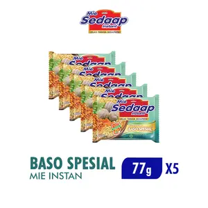 Sedaap Mie Instan Baso Spesial 77 gr x 5 pcs