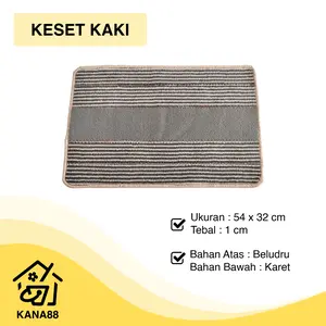 Keset Kamar Mandi Adros Keset Karet Anti Selip Pengering Kaki