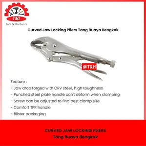 Tang Buaya Bengkok / Maxpower Hand Tools / Size 4"/5"/7"/10"/12"