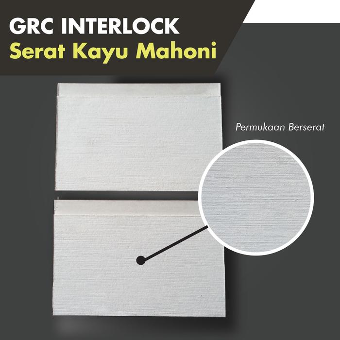 Jual Sample Grc Interlock Mahoni / Sampel Siding Kayu Tali Air 20cm x ...