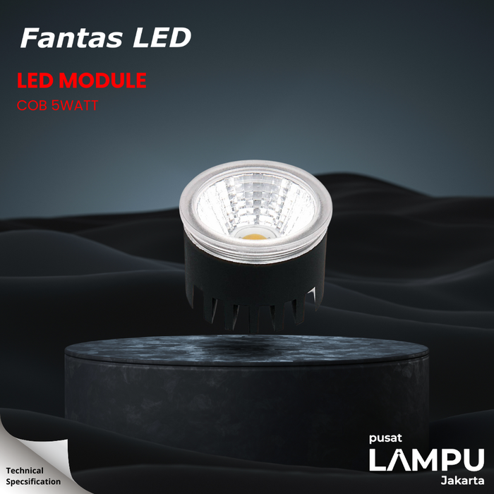 Gambar FANTAS MODUL LED 5WATT 5W 3000K 4000K 6000K LED 220V - 3000K dari Pusat Lampu Jakarta Kota Administrasi Jakarta Pusat Tokopedia