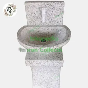 Wastafel Tempat Cuci Tangan Teraso Terazzo Standing Batu Campuran