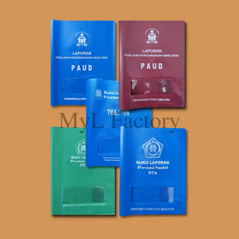 Sampul Raport Ijazah, STTB & Sekolah Custom Sablon Bahan NAPA 0.15A 5