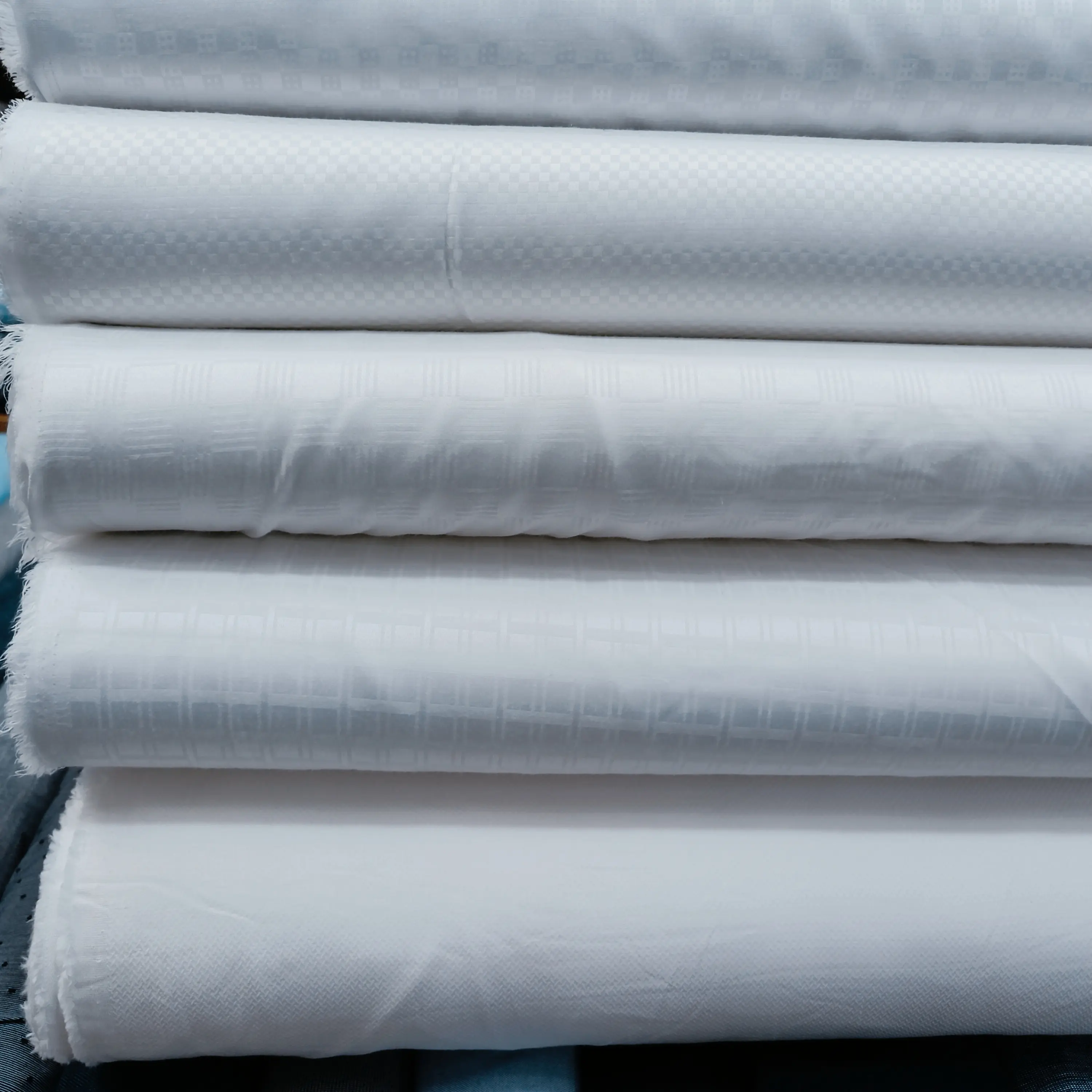 kain cotton putih polos garment bahan untuk kemeja