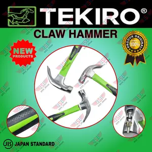 TEKIRO Palu Kambing NEW Claw Hammer 8OZ 12OZ 16OZ Cabut Paku Martil