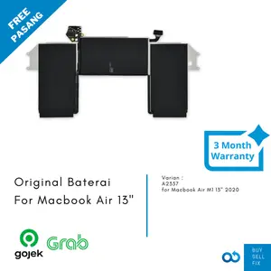 Original Battery Baterai Macbook Air 13" M1 A2337 2020
