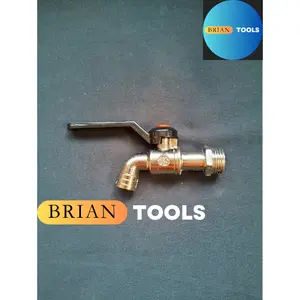 Kran Gagang Hitam 1/2 inch - 3/4 inch | Keran Air Tembok Taman