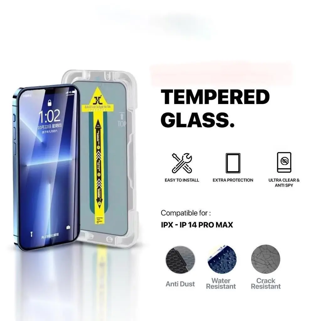 [TERMURAH!] Tempered Glass - For iPhone - X XR XS 11 12 13 14 Pro Max