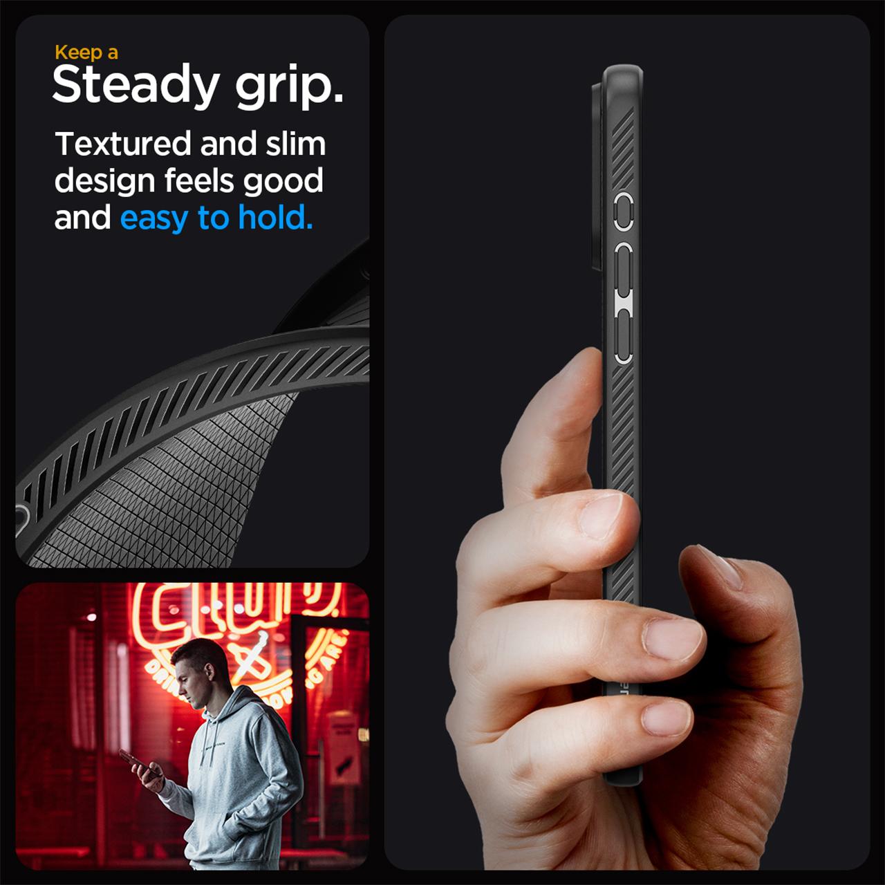 Spigen iPhone 15 Case Liquid Air - Matte Black ACS06790-1