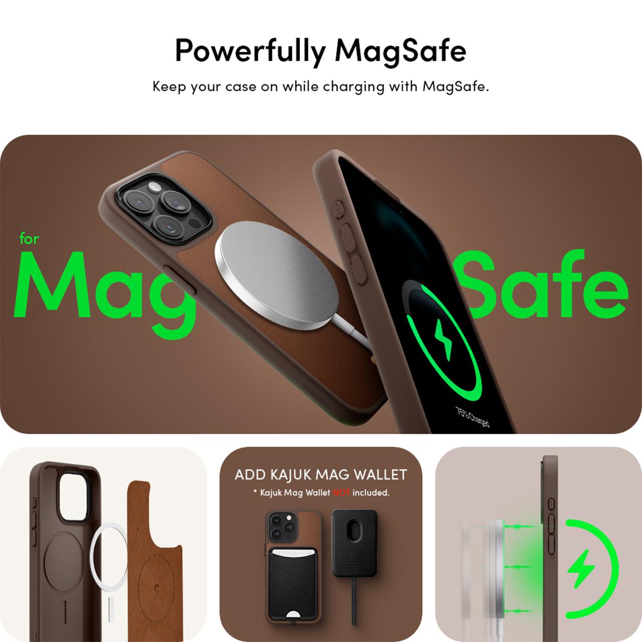 Case iPhone 15 Pro Max Plus Cyrill Kajuk MagSafe Leather Cover Casing