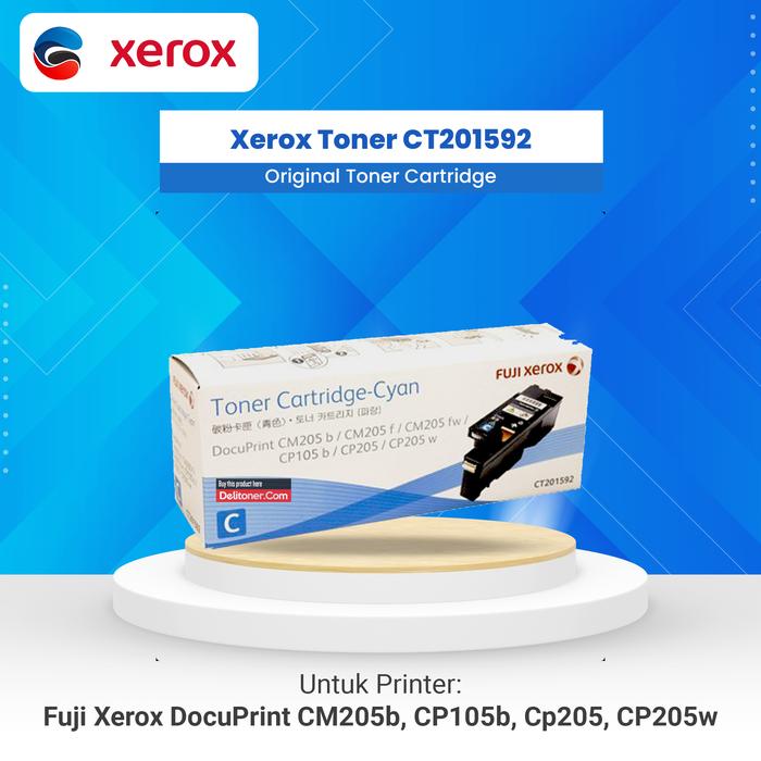 Gambar FUJI XEROX Toner CP105 205 Cyan CT201592 dari GROSIRIA.ID Kota Surabaya Tokopedia