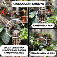 Gambar Workplant - Turus Moss Bisa Disambung Turus Lumut Moss Pole Penyangga Rambatan Tanaman Hias Mudah Disambung Menjaga Kelembaban Lebih Lama - Sambungan Atas dari workplant official Kota Surabaya 4 Tokopedia