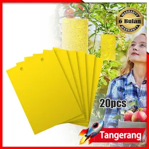 20pcs/Bag Yellow Trap Perangkap Serangga Insect Trap Hama