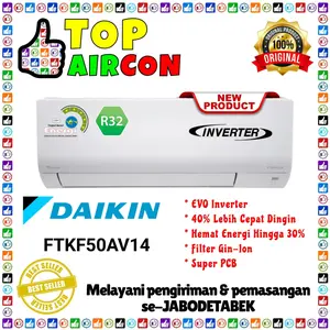 AC DAIKIN FTKF 50AV14 INVERTER 2PK AC FTKF 50AV14 + PASANG INSTALASI