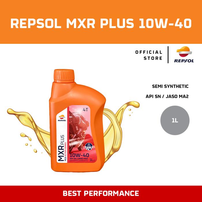 Gambar Oli Pelumas Mesin Motor Yamaha Jupiter Z, Z1 Repsol - MXR5-20W40, 1 l dari repsolindonesia Kab. Bekasi 2 Tokopedia