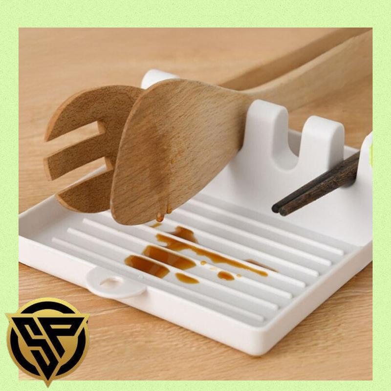 Rak Dapur Tatakan Spatula Tutup Panci Dan Spatula Sendok 2