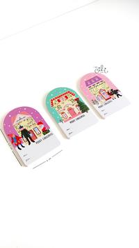Gambar (HTXMAS050) tag ucapan natal / christmas SNOW HOUSE  (ADA LOBANG) dari i am CiLi Kota Tangerang 2 Tokopedia