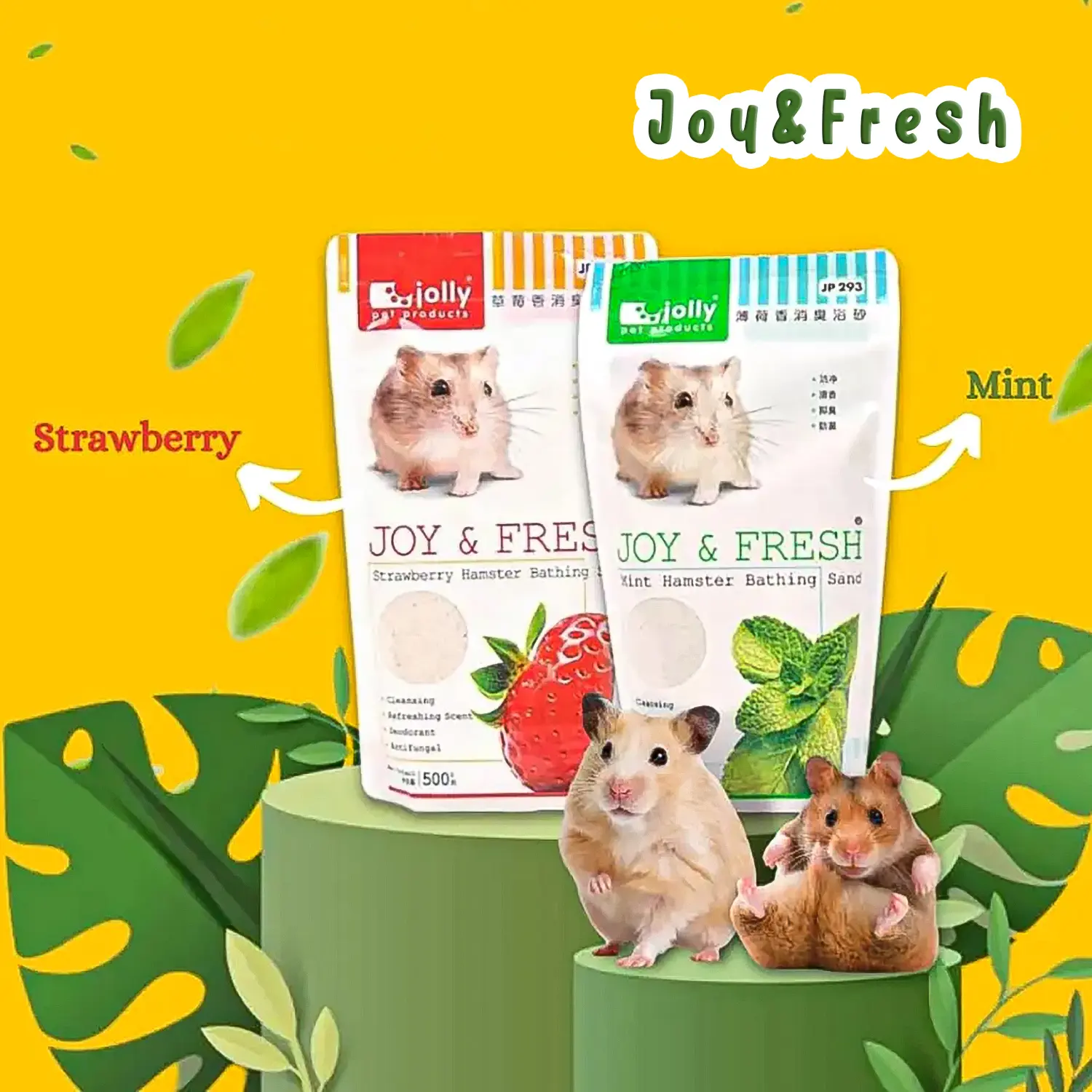 Pasir Mandi Hamster Wangi Jolly Joy & Fresh Hamster Bathing Sand 500gr
