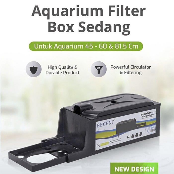 Gambar RECENT Box Filter Medium Aquarium Filter Box Medium Box Kosong Sedang New Packaging dari Cupang Guppy Kingdom Kota Tangerang Tokopedia