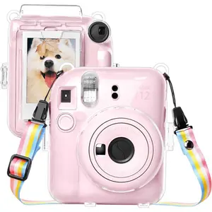SBOX Hard Case Instax Mini 12 Transparan & Transparan Sticker