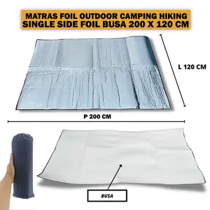 MATRAS FOIL CAMPING ALUMUNIUM MATRAS ALAS TIDUR HANGAT DI TENDA