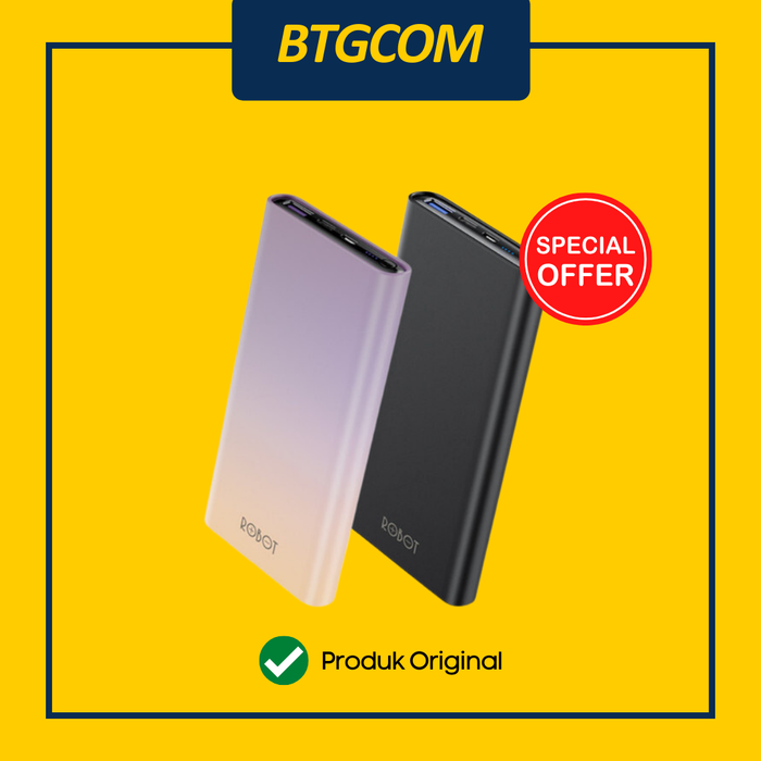 Gambar ROBOT RT11 10000MAH POWERBANK 20W PD QUICK FAST CHARGING dari btgcom Kota Denpasar Tokopedia