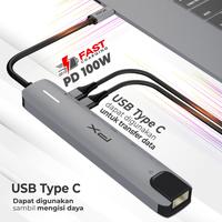 Gambar PX Hub Adapter Converter 8 in 1 Type C 4K USB 3.1 HDMI UCH08 100Mbps dari Multifungsi Online Kota Administrasi Jakarta Pusat 2 Tokopedia