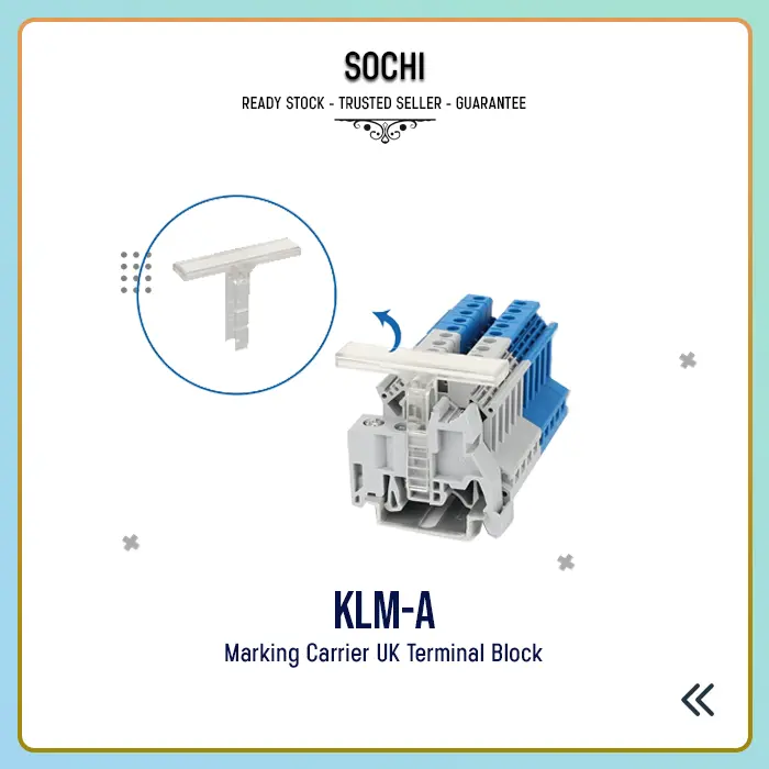 E/UK & KLM-A End Stopper & Marker Clip UK terminal Block 4