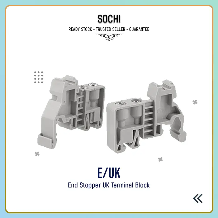 E/UK & KLM-A End Stopper & Marker Clip UK terminal Block 1