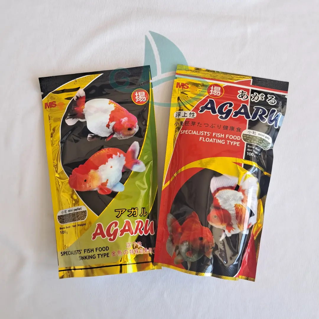 AGARU Floating Sinking Mini Pelet Pakan Ikan Hias Koi Koki Premium MS