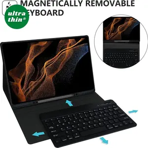 Flip Cover Bluetooh Keyboard Casing Samsung Galaxy Tab S9 11" Case