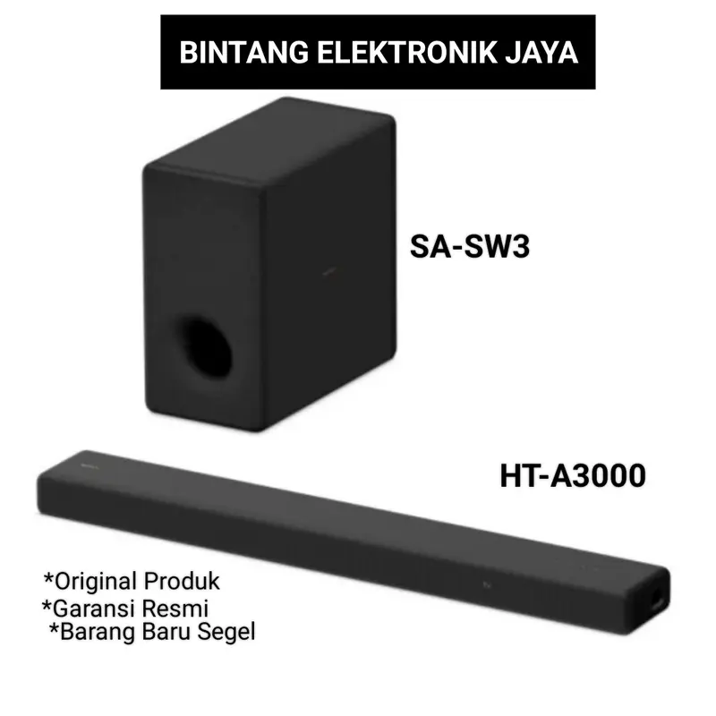 SONY SOUNDBAR HT A3000 / HT-A3000 BUNDLE SUBWOFER SONY SA-SW3 0