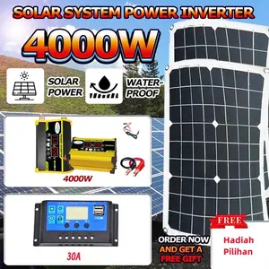Paket Solar Panel 18 Watt Power Inverter Sistem 6000 Watt
