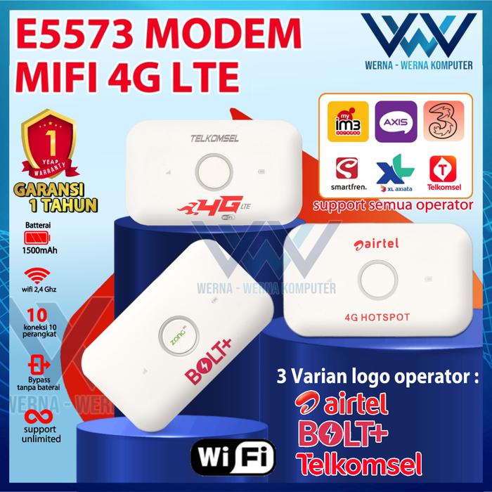 Gambar Mifi Modem Wifi E5573 4G LTE Unlock All Operator dari Werna-Werna Komputer Kota Administrasi Jakarta Pusat Tokopedia