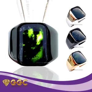 Cincin Batu Natural Black Jade Original Aceh