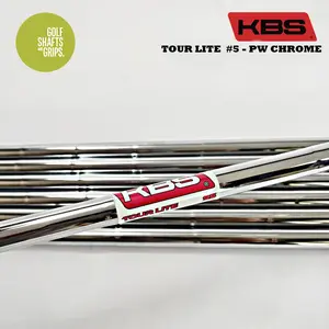 KBS Tour Lite #5-PW Chrome Tip Steel Shaft Iron set 0.355"