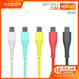 VEGER Data Cable Rocket 2.4A USB Micro 1000mm Quick Charge