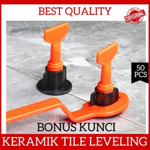 Isi 50 Pcs Tile Leveling Keramik Reusable Tipe Putar PIN Spacer Granit