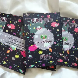 Buku Iqro ukuran kecil desain cover milenial custom