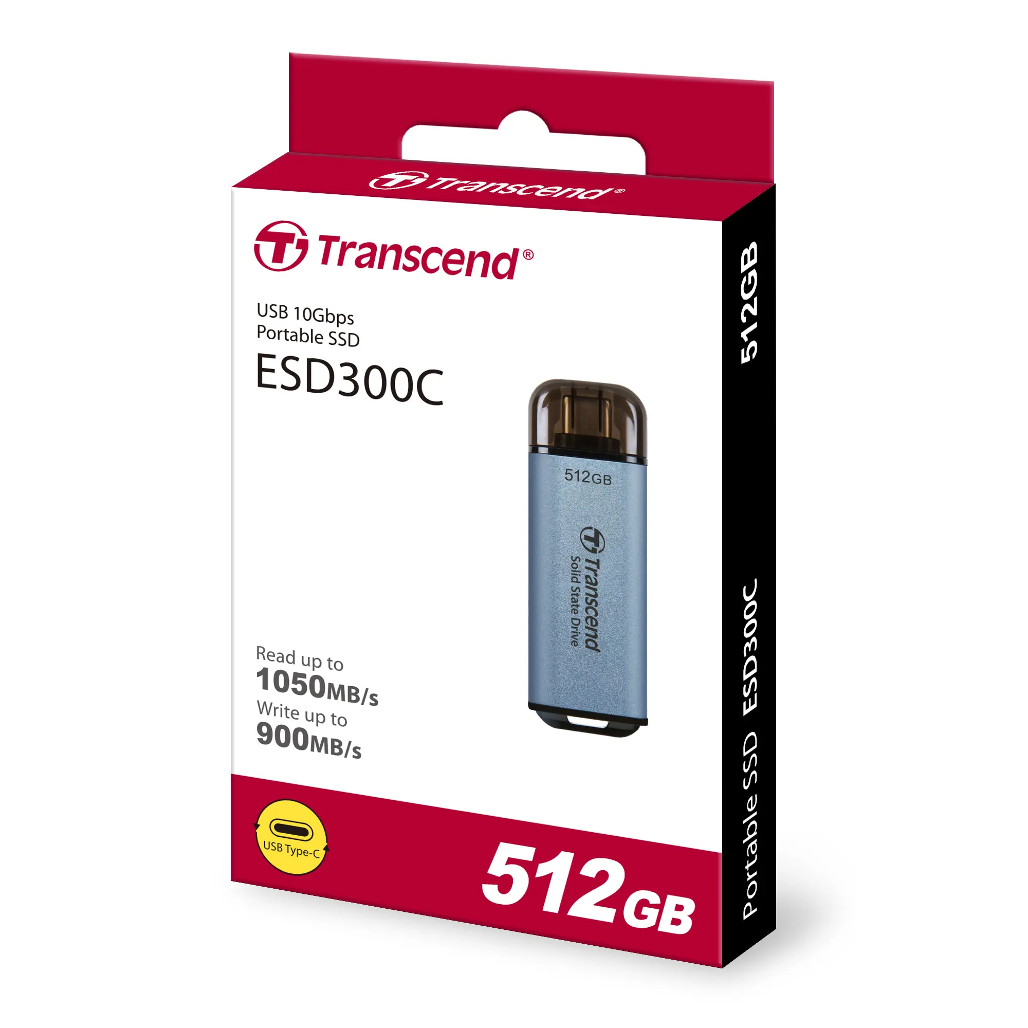 Transcend ESD300C 512GB Portable SSD USB-C