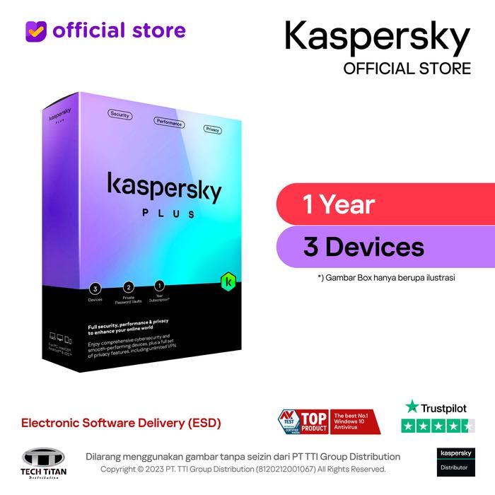Gambar Antivirus Kaspersky Plus - 3 Device 1 Year dari Kaspersky Indonesia Kota Administrasi Jakarta Selatan Tokopedia