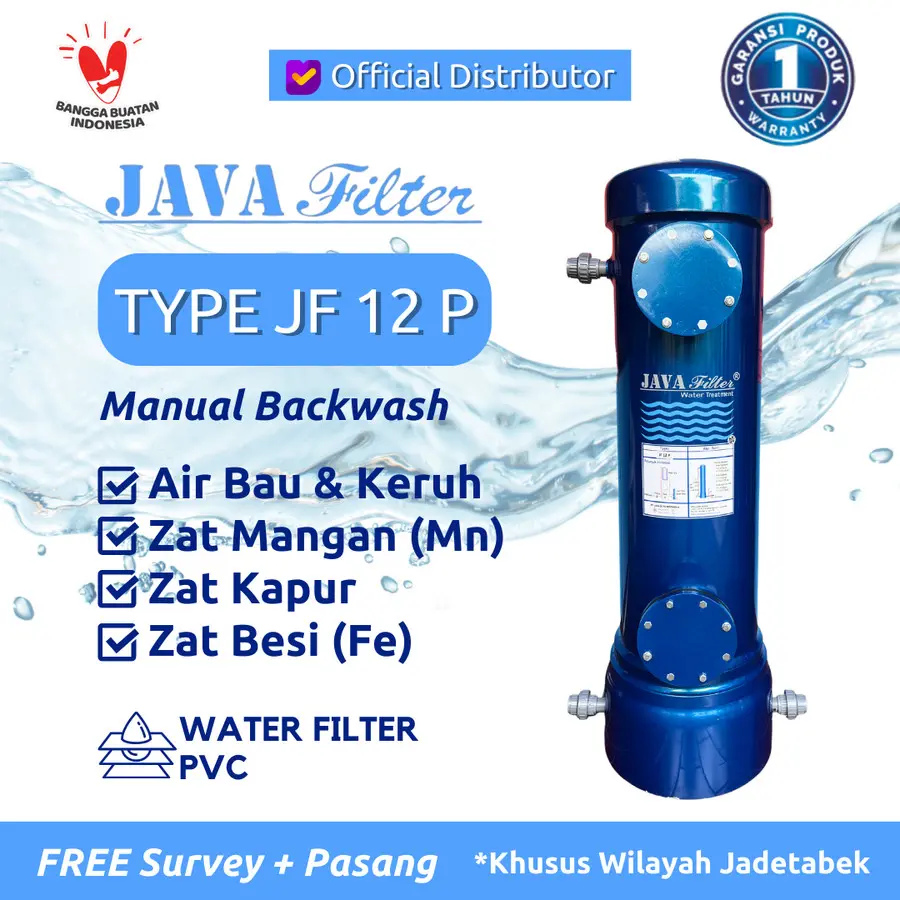 JAVA FILTER - JF12 P Tabung Water Filter Air - Manual