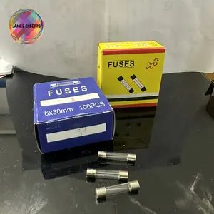 fuse kaca , fuse glass , sekring 6x30mm BESAR 1a 2a 3a 5a 6a ECERAN